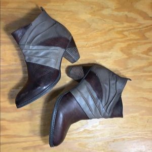 L’Artiste Spring Step ankle boots, two tone brown